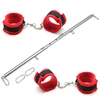 Stainless Steel Spreader Bar Extendable With Handcuffs Ankle Cuffs Bdsm Bondage Kit Sex Toys For Couples Restraint  Adult Games 1