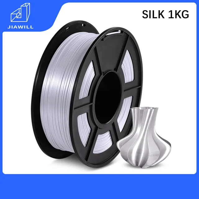 PLA SILK PLA PLUS PETG 3D Printing Filament For FDM3D Printer Filament PLA 1KG 1.75MM Free Shipping PLA PLUS SILK Silver