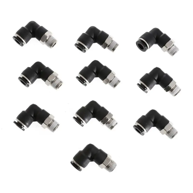 10 шт. пневматический трубчатый фитинг 1/4 дюйма OD X 1/8 NPT Thread US-Made 999 кПа для шланга из