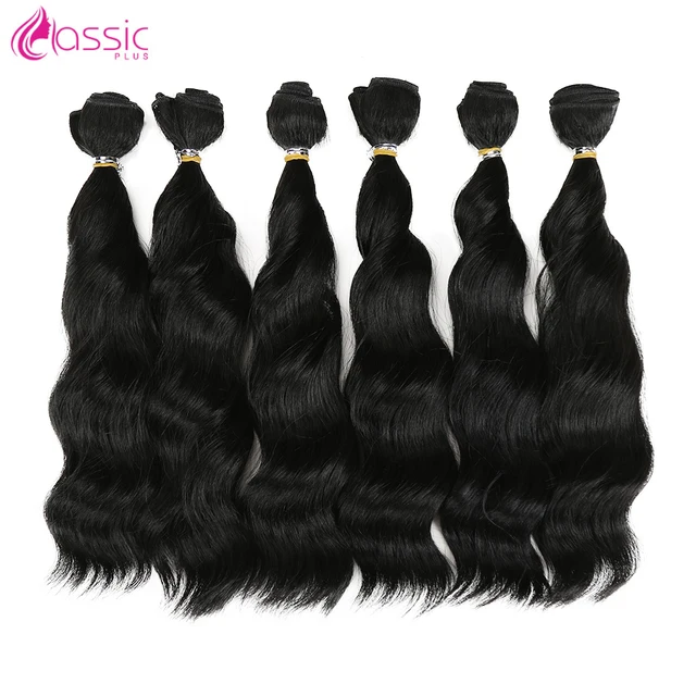 Beautyforever Synthetic Hair Loose Wave Bundles Hair Weave Bundles 6Pcs 12 Inch Natural Color Hair Extensions CLASSIC PLUS Party 1