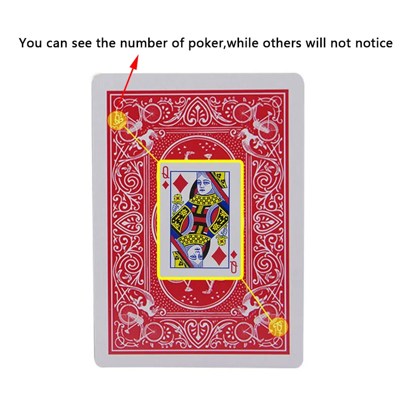 

New Secret Marked Poker Cards See Through Playing Cards Magic Toys simple but unexpected Magic Tricks
