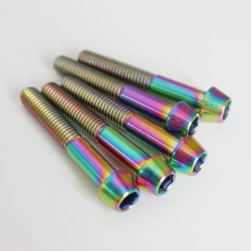 

Titanium Ti Motorcycle M6 x 45mm Allen button head bolts