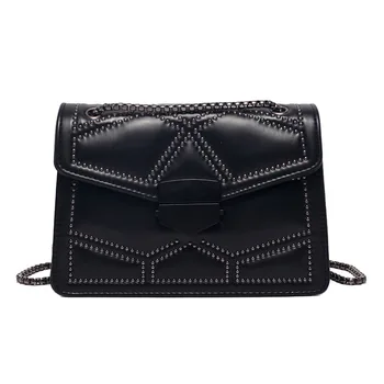 

Women Handbags Fashion Female Clutch Casual Totes Rivet Ladies Purse Vintage Small Flap Chain Shoulder Messenger Crossbody Bags