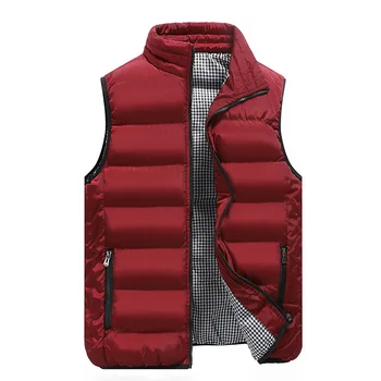 

Spring Autumn Men New Stylish 2019 Vest Mens Plus Size 5XLWarm Sleeveless Jacket Men Winter Waistcoat Men's Vest Casual Coats