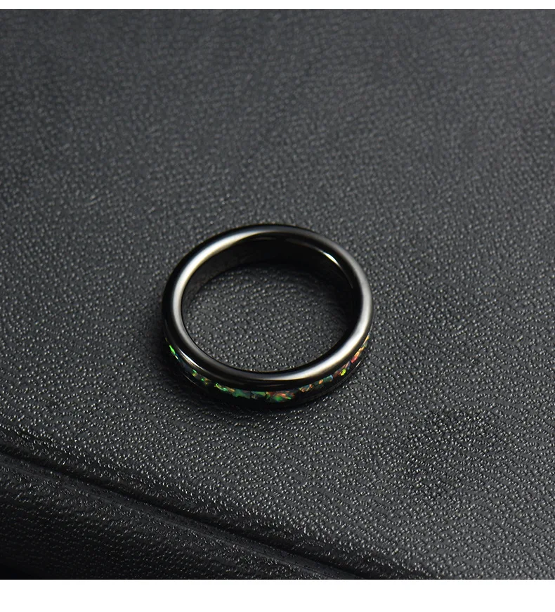 Вольфрамовое Карбидное кольцо 4 мм ширина обручальные кольца пара вольфрамовое стальное кольцо нержавеющая сталь цвет опал ювелирные изделия