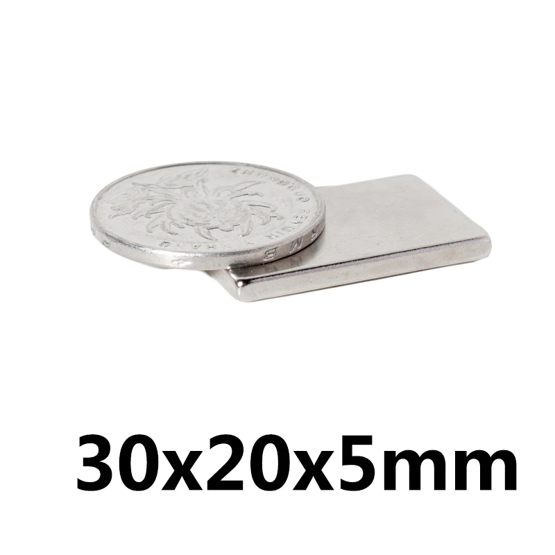 

10/20/30pcs 30x20x5 mm Block Powerful Magnets 30mmX20mmX5mm Bulk Sheet Neodymium Magnet 30x20x5mm Permanent NdFeB Magnetic