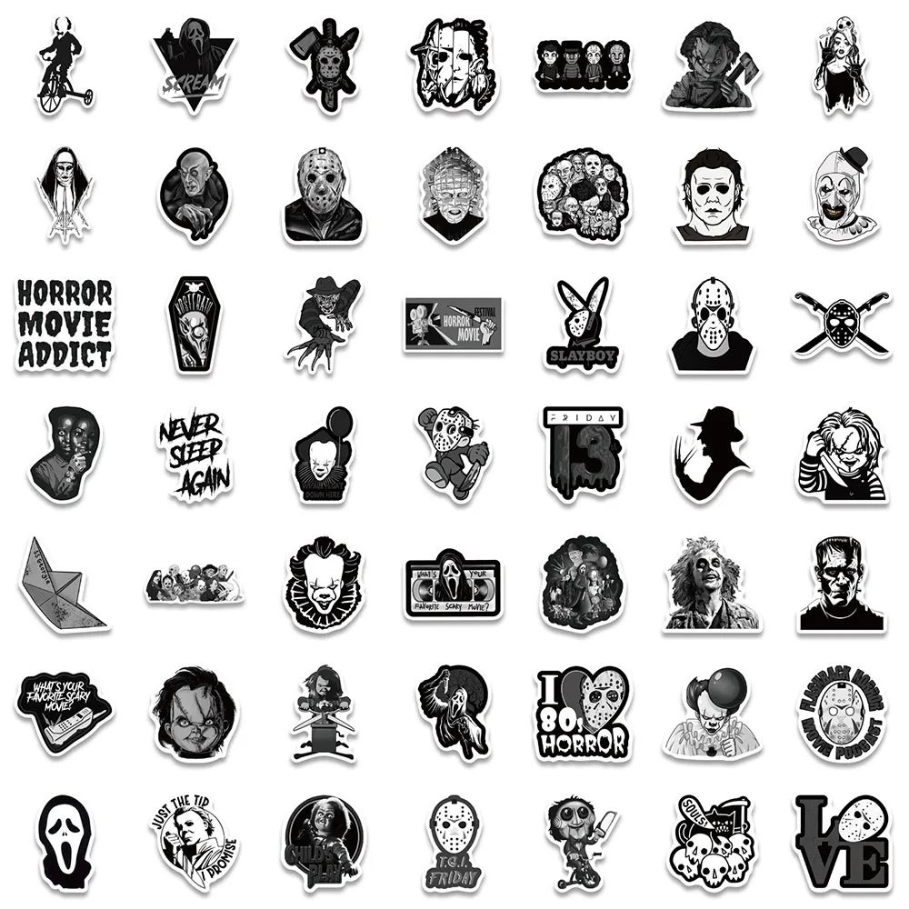 Aesthetic Black White Stickers  Black White Movie Aesthetic - 10