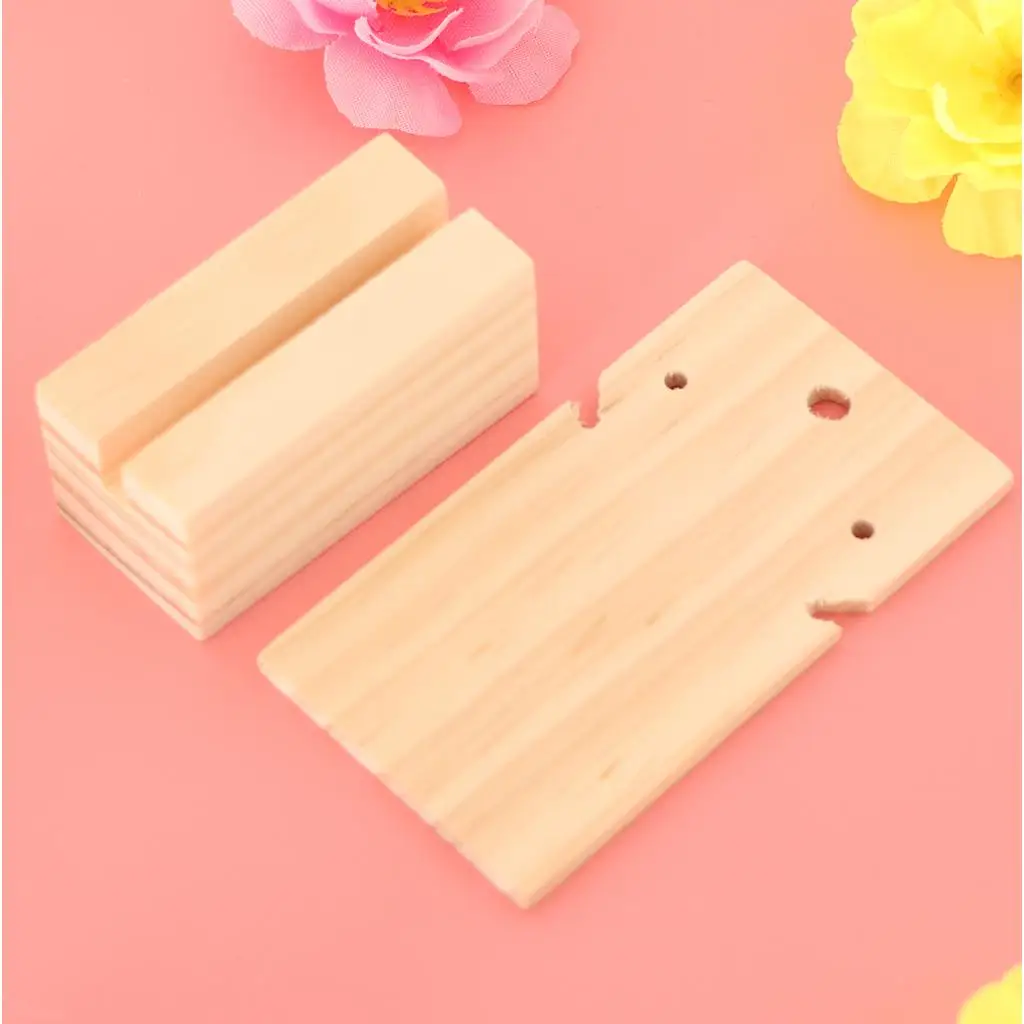 Natural Wooden Earring Holder Stand Jewelry Organizer Display Storage Rack
