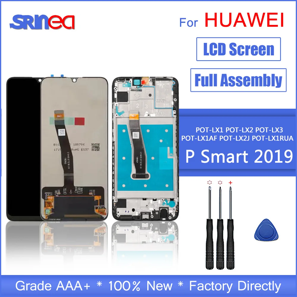 

Original For 6.21" Huawei P Smart 2019 LCD Display Screen+Touch Panel Digitizer For POT-LX1/POT-LX1AF/POT-LX2J With Frame