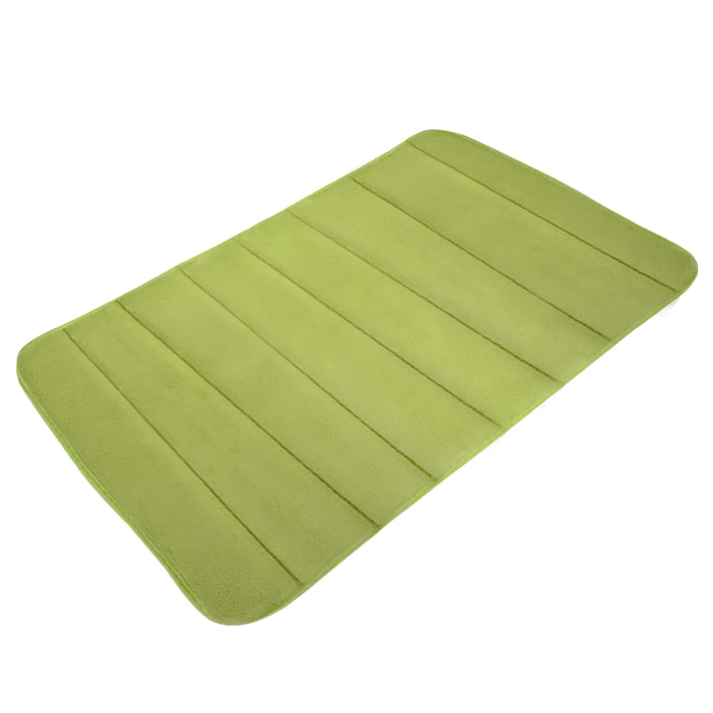 green 1 шт. 140*200 см водопоглощающий коврик для ванной комнаты, коврик для ванной комнаты из кораллового флиса с эффектом памяти, коврик для ванной, коврик для кухонной двери - Цвет: green