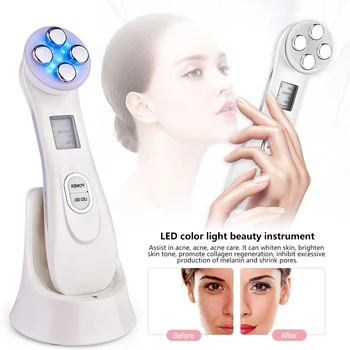 

Face EMS Electroporation Beauty Machine Face Lifting Anti Aging Wrinkle Removal Tightening LED Photon Therapy Machine
