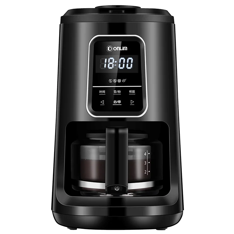

Smart Coffee Machine LCD Smart Touch Coffee Pot Household Small Fully Automatic American Drip Type Grinding Bean Machine