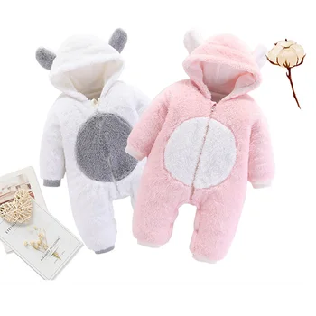 

Baby Coat Winter Boy Girl Autumn Hooded Warm Casual Cartoon Rompers Clothes Lovely Kids Outerwear Infant Bebes Outerwear Rompers