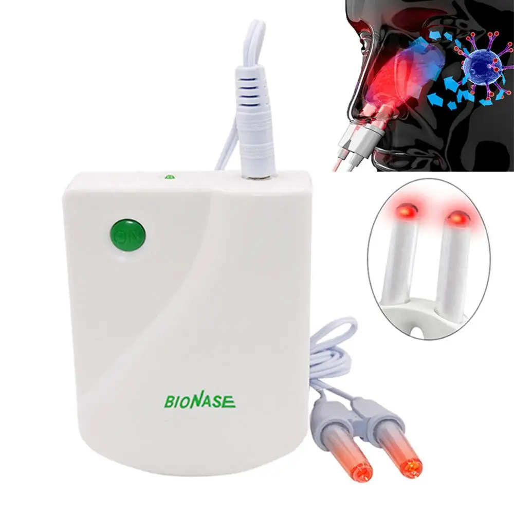 Аппарат для массажа тела, лечение синусита и ринита, массаж, Сенная температура, низкочастотный импульсный лазер, уход за здоровьем носа - Цвет: Nose massage