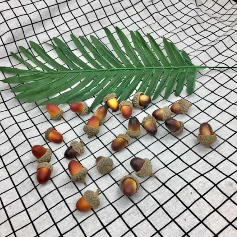 100 шт. поддельные желудь моделирование декоративный камин светильник декора для