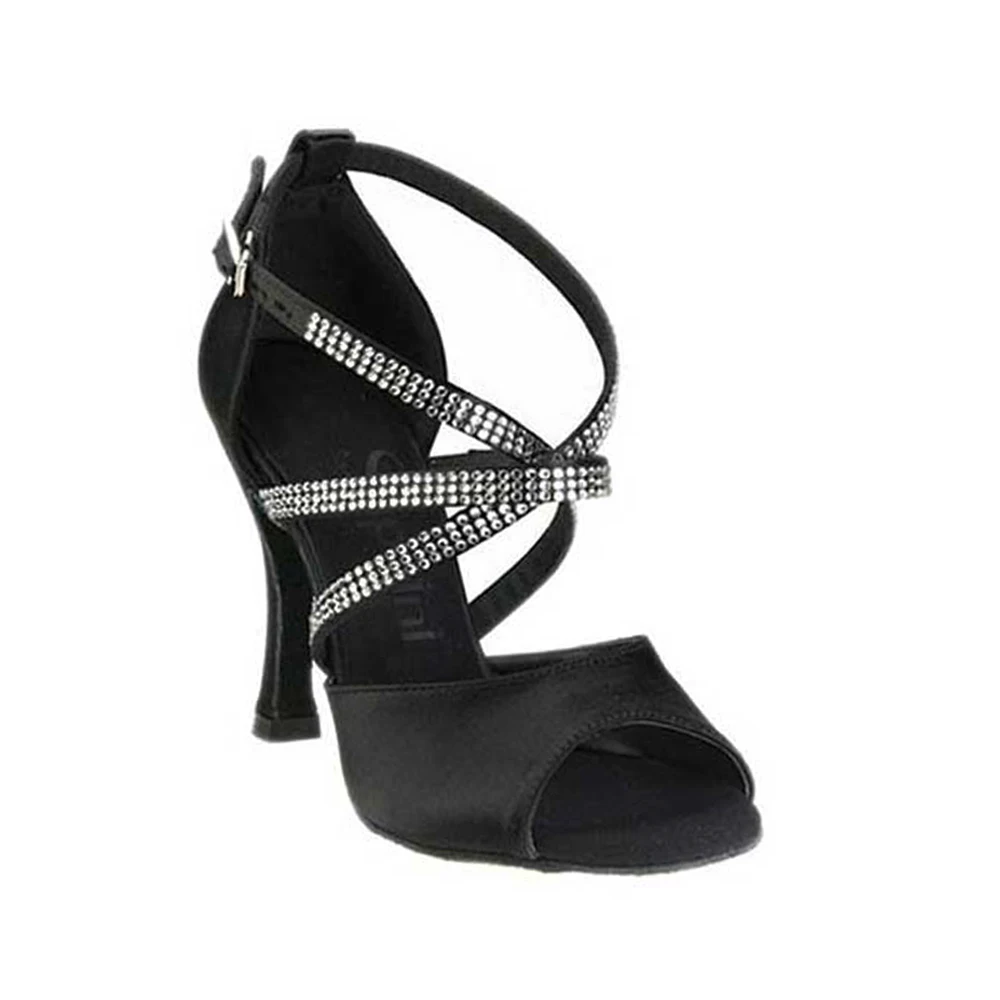 Женские туфли для латиноамериканских танцев Suphini белые на высоком каблуке 7 5 см