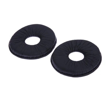 

1 Pair Headphone Ear Pads Replacement Ear Pads Cushion for Technics RP DJ1200 DJ1210 Headphones Round PU Leather Ear Cushions