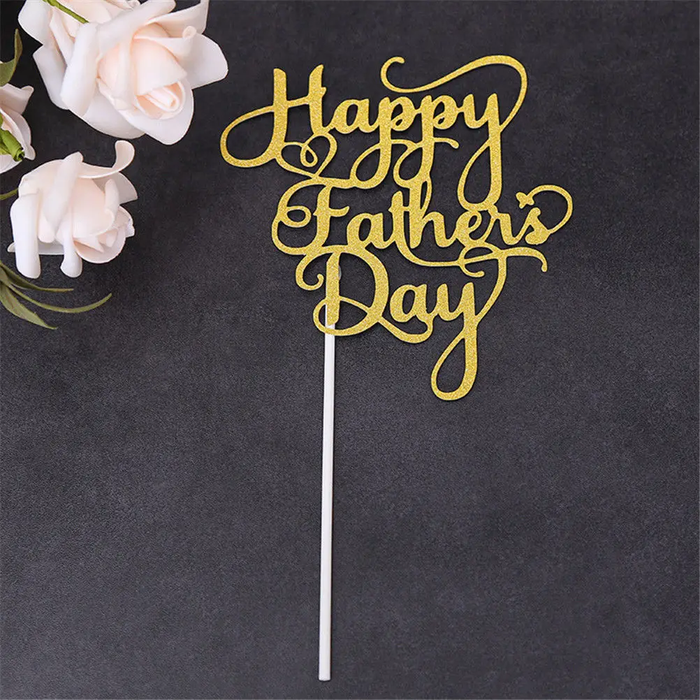 New 1pcs Gold Happy Father 