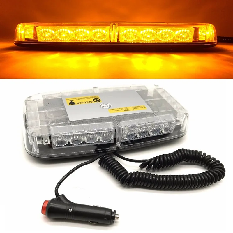 24 LED 24W Car Strobe Light Mini Bar Roof Dash Windshields Emergency Truck Red Blue Lightbar Lamp Free Shipping | Автомобили и