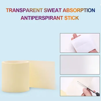 

1 Roll Antiperspirant Patches Summer Daily Easy Use Keep Dry Unisex Ultra Thin Underarm Safe Soft Disposable Transparent Pads