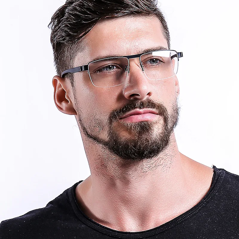 

2019 Men Fashion Retro Optical Spectacle Eyeglasses for Male Anti-blue Glasses Frame Clear Lens Vintage Eyewear Oculos