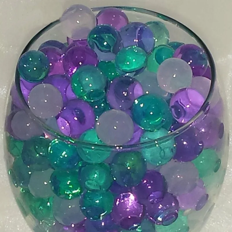 Dropshipping 500pcs DIY Christmas Floating Clear Water Gel Jelly Beads Vase  Fillers for Floating Pearls Floating Candle Making