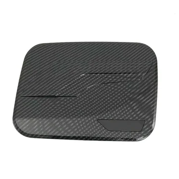 

For Toyota RAV4 2019-2020 Fuel Oil Tank Cap Black Trim Carbon Fiber Style New