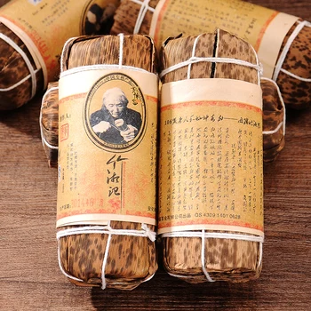 

200g Chinese HuNan Anhua Black Tea Special Grade Bamboo Packing Pure Manual To Suppress Black Red Tea For Lower Blood Pressure