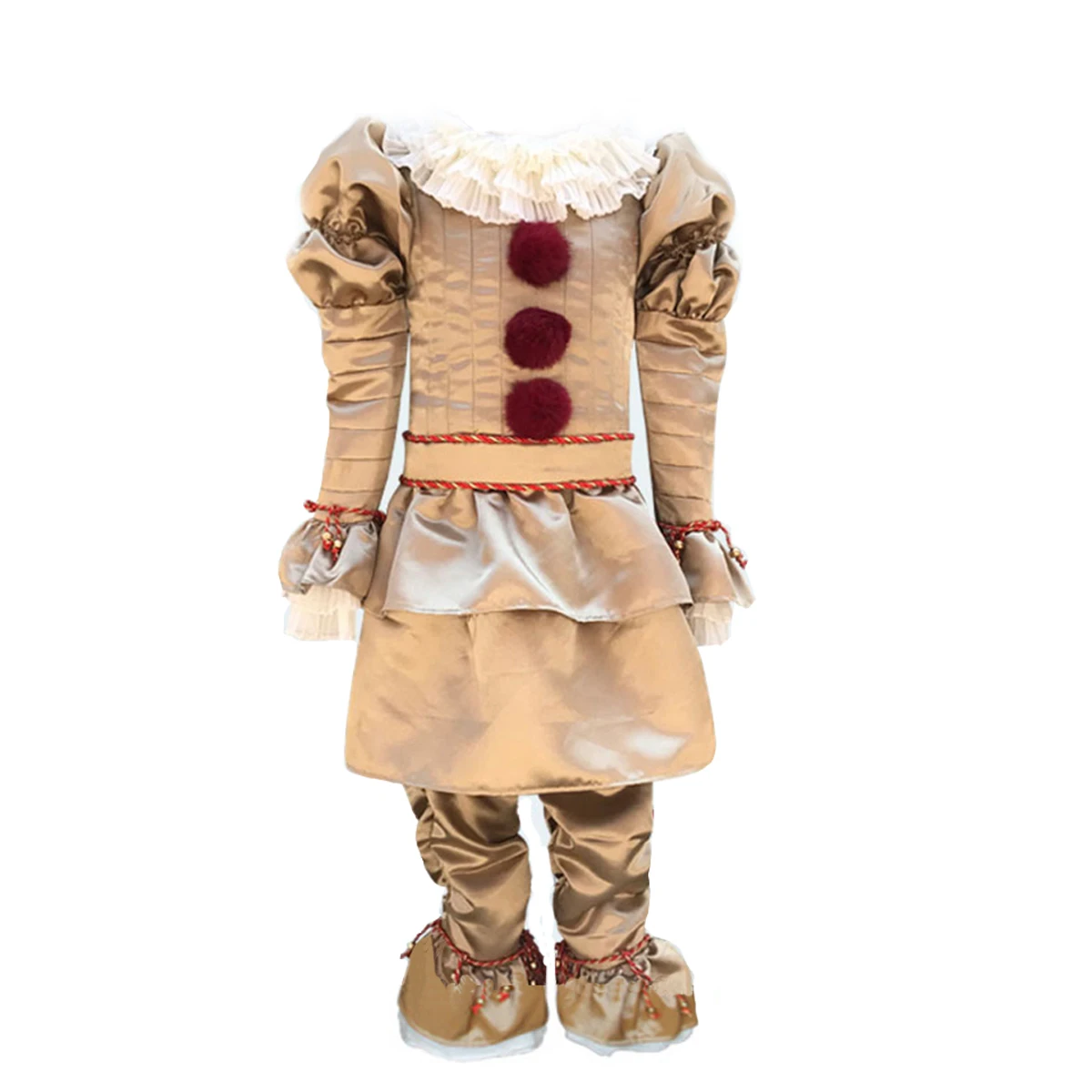 Дети Джокер Pennywise маска для косплея Стивен Кинг это вторая часть 2 ужасов клоун Хэллоуин вечерние поставки - Цвет: Золотой