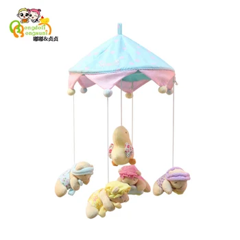 

Baby Crib Mobiles Rattles Bed Bell Plush Doll Music Educational Toys Carousel for Cots Infant Baby Toys 0-12 Months for Newborns