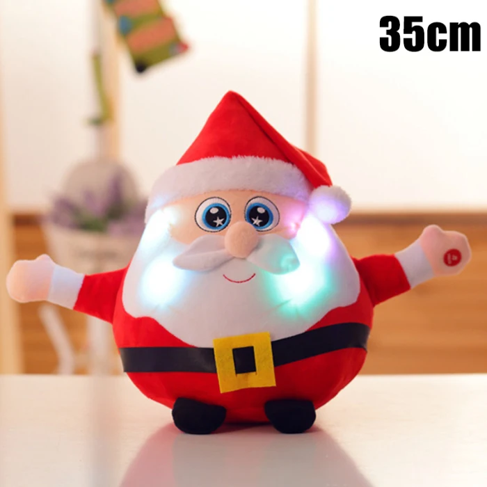 Санта-Клаус, электрическая игрушка, забавная многофункциональная кукла Санта, светильник, музыкальный лось, плюшевая игрушка M09