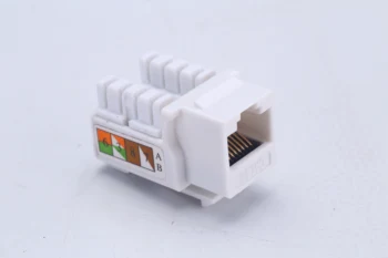 

Cat5e UTP Modular Jack 90 degree Keystone Jack Pass Fluke Test 5packs Computer connector with CE ROHS