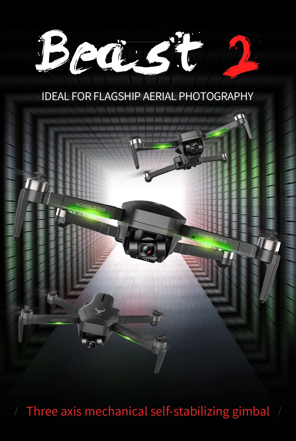 SG906 PRO 2 PRO2 MAX GPS Drone 4K HD Camera 3-axis Gimbal Sadoun.com