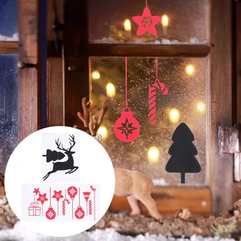 

1 Roll Creative Christmas Sticker Art Decoration Wall Sticker Xmas Supplies
