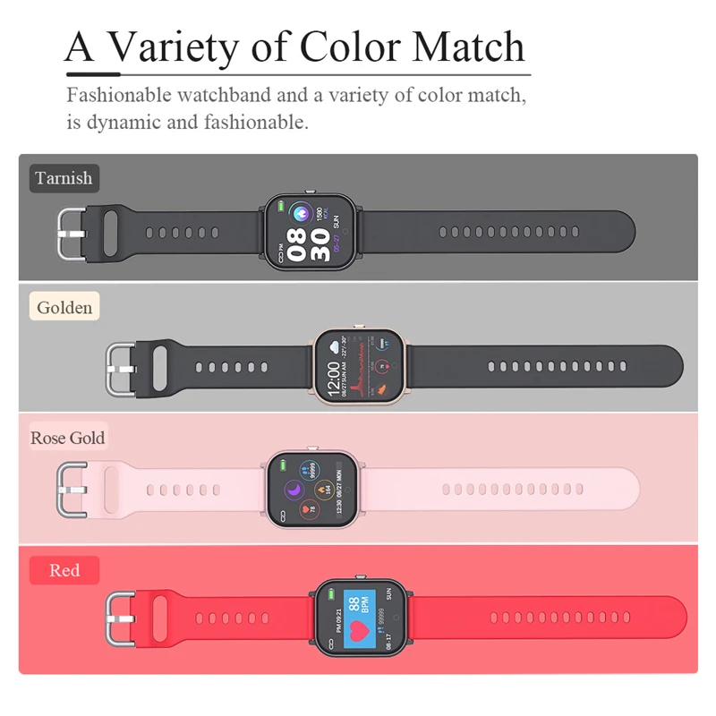 Смарт-часы Vwar T55, пульсометр, кровяное давление, фитнес-браслет, спортивный, водонепроницаемый, шагомер, умные часы для Apple IPhone, Xiaomi