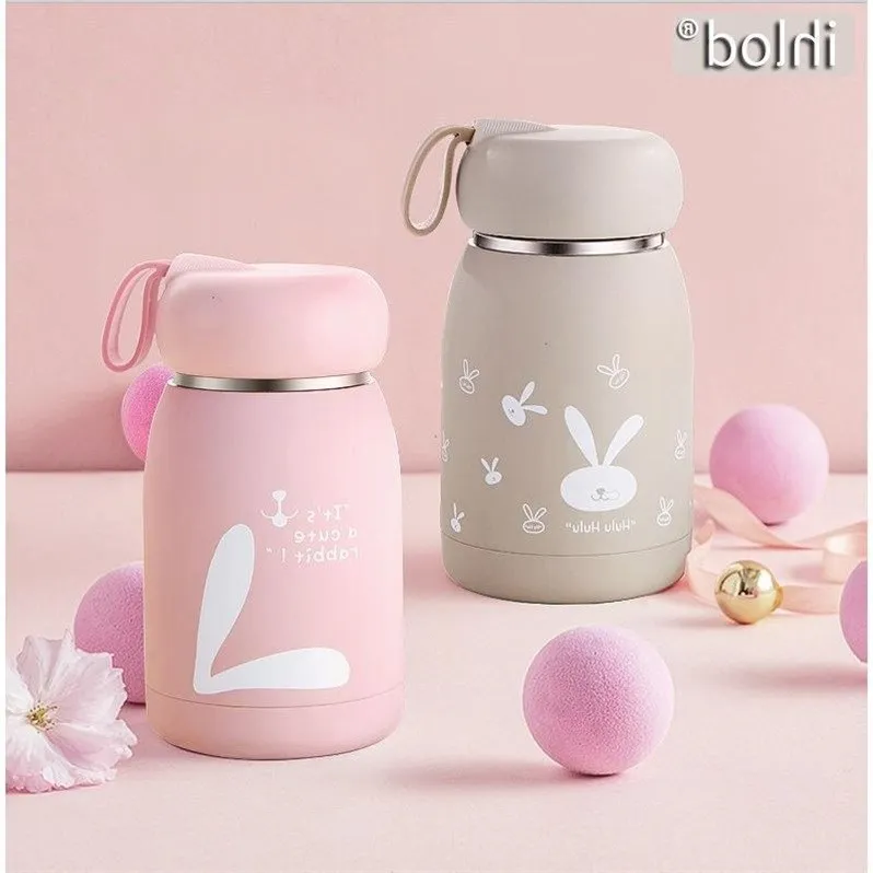 

Ihold-304 Insulated Stainless Steel Bottle Portable Glass Cup Children Students Korean-style Cute Simple