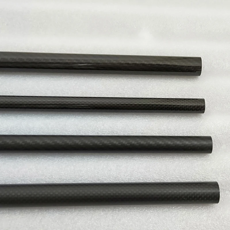 4pcs 3K carbon fiber tube OD 8mm-30mm high hardness  composite carbon fiber support tube Carbon fiber model connecting rod