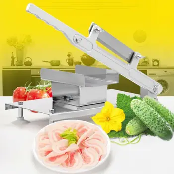 

Stainless Steel Frozen Meat Slicer Manual Beef Slicing Machine Handle Vegetable