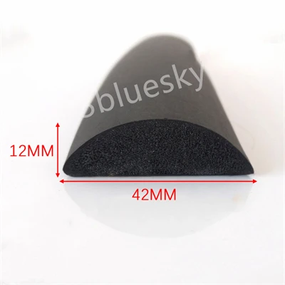 Rodada D Isolamento Bar Strip 3mm - 38mm Grosso Preto