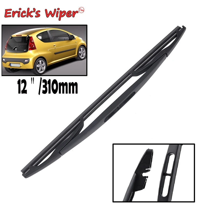 

Erick's Wiper 12" Rear Wiper Blade For Peugeot 107 2005 - 2014 Windshield Windscreen Clean Tailgate Window Car Rain Brush