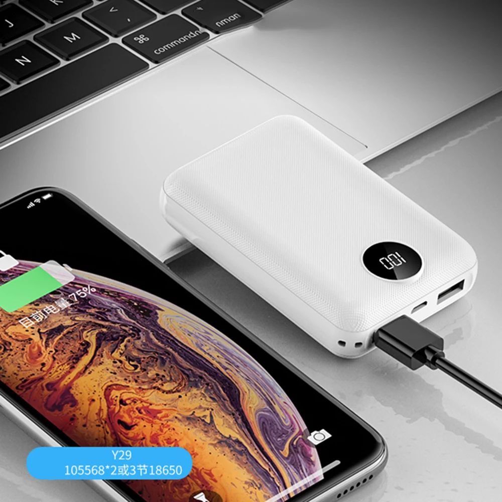 

Mobile Power 10000mAh Dual USB Mobile Phone External Battery Fast Charging for Iphone Xiaomi Mi Portable Charger Mi Ni PowerBank