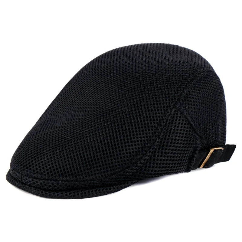 Drop Ship&Wholesale Mens Breathable Mesh Summer Duckbill Hat Newsboy Beret Ivy Cap Cabbie Flat Soft Oct. 8