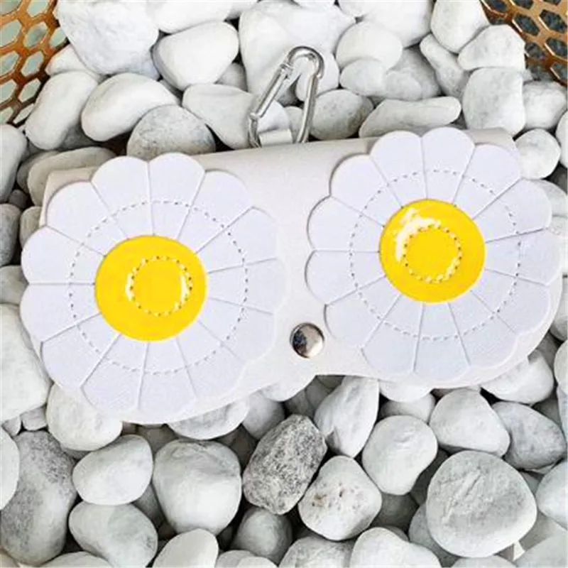 Fashion PU Leather Glasses Bag Kawaii Cartoon Multi-function Eyeglasses Case For Women Sunglasses Storage Protection