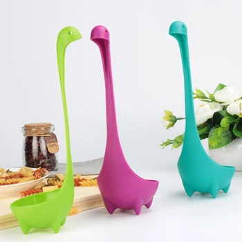 

1pc Creative Soup Spoon Cute Dinosaur Stand Vertical Oat Spoon Kitchen Tableware Spoon