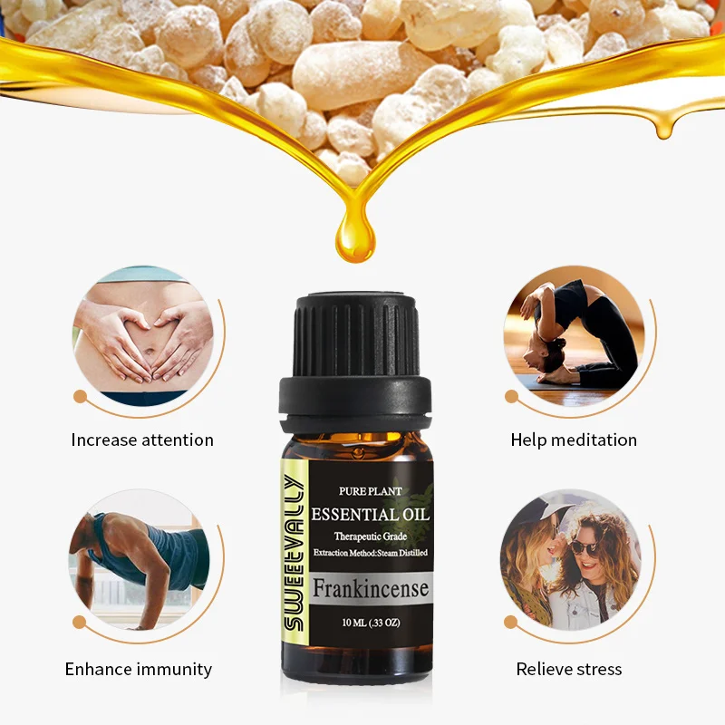 

10ml Frankincense Essential Oils For Aromatherapy Diffusers Air Freshening Pure Essential Oils Relieve Stress Essential Oil