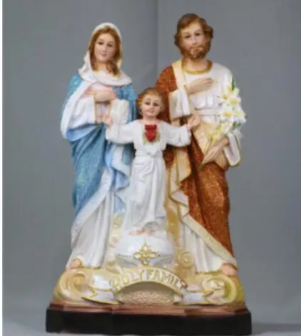 Blessed are the three statue of Jesus Mary Joseph Place virgin culpture crafts Creative resin decoration | Дом и сад
