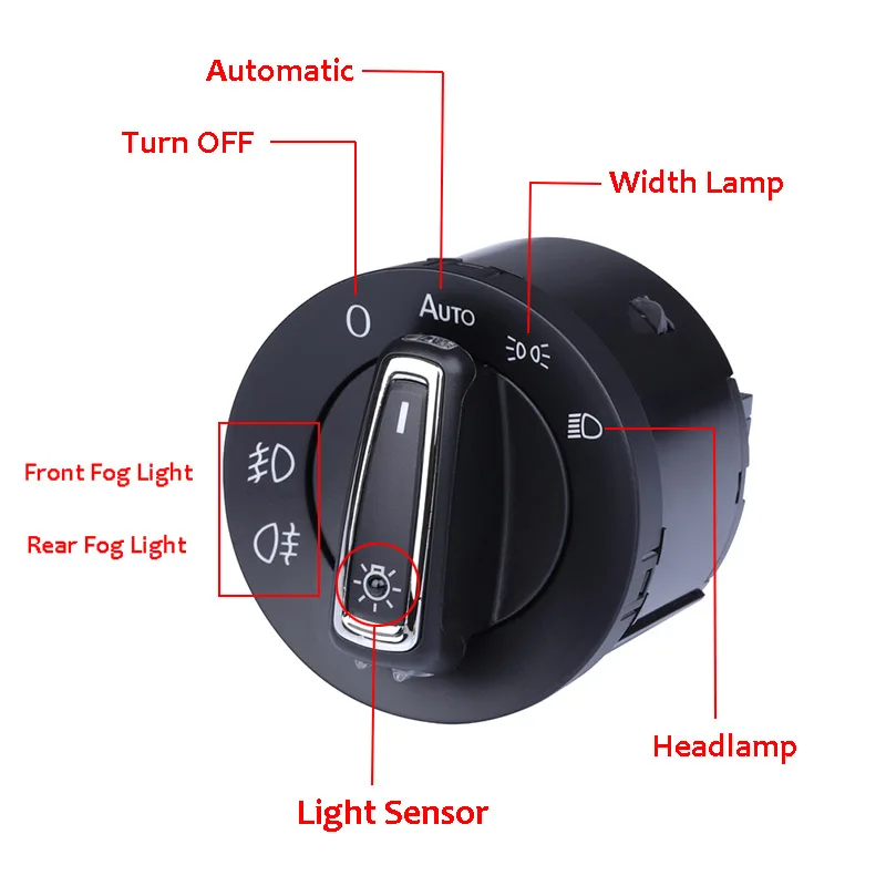 AUTO Head/Foglights Controller Switch Light Sensor Module For Skoda Rapid