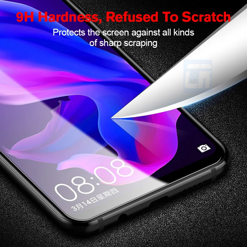 2PCS 2.5D Anti-blue Light Tempered Glass for Huawei P Smart Y5 Y6 Y9 P Smart Z Plus Nova 3 5 5i Pro Screen Protector Film