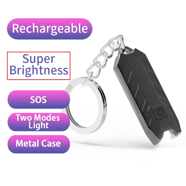 

Portable Keychain Mini LED Flashlight Zinc Allory Metal Outdoor Camping Pocket Hunting Torch