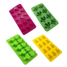 4 шт. формы кактус красивый Забавный мультфильм ананасовый торт плесень для дома(ананас и кактус и кокосовое дерево в форме